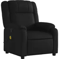 vidaXL Massage-Relaxsessel, Kunstleder, Schwarz