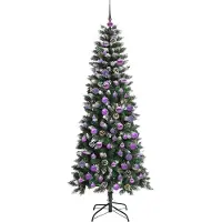 vidaXL Rune (mit LEDs und lilafarbenen Bällen)