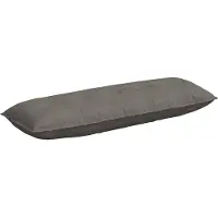 vidaXL Rücken Kissen Hellgrau 140 x 50 cm Cordstoff