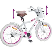 vidaXL Kinderfahrrad 20 Zoll für 6-11 Jahre alt Weiß