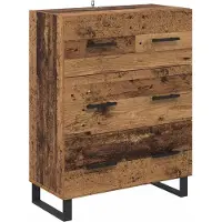 vidaXL Highboard 2 Stk. Altholz 69,5 x 34 x 180 cm
