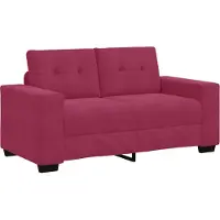 vidaXL Zweisitzer-Sofa Weinrot 160 cm Samt
