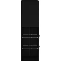 vidaXL TV-Schrankset 2 pcs Schwarz Eichen-Optik 30,5 x 30 x 102 cm