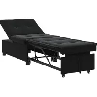 vidaXL Schlafsofa Schwarz 194 x 67 x 82 cm Samt