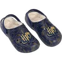 Harry Potter - Logo Clogs für Damen, Pelzgefüttert NS9513 (39 EU) (Marine)