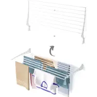 Foxydry Fold – Klappbarer Wand-Wäscheständer aus Aluminium, modern und robust