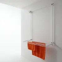 Foxydry Wäscheständer für die Wand, rostfrei und wetterfest für außen – Wall 88 cm Weiß