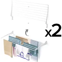 Foxydry 2x Fold – Klappbarer Wand-Wäscheständer aus Aluminium, modern und robust