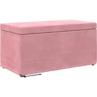 vidaXL Hocker Rosa 81 x 41 x 40 cm Samt und Engineering Holz