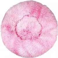 Surtep Haustierbett Jenny Rosa Weiß 50x50x20 cm aus Polyester mit Anti-Rutsch-Unterseite