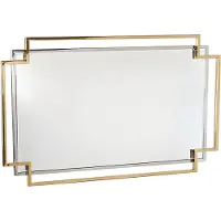 Xl Moebel Gmbh Goldener Wandspiegel in eleganter Optik aus Glas