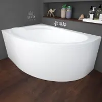 Polimat Eckbadewanne Badewanne Standard LINKS 130x85 mit Acrylschürze, Füßen und Ablaufgarnitur GRATIS