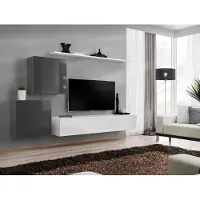 Xl Moebel Gmbh Wohnwand Wohnzimmer Set 4tlg Stil Modern Lowboard Wandregal Weiß Wandschrank