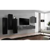 Xl Moebel Gmbh Grau TV Ständer Sideboard Luxus Wohnwand Wohnzimmer Einrichtung Modern Komplett