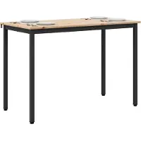 vidaXL Esstisch Natur 110 x 55 x 75 cm Massives Kiefernholz