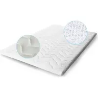 Letti Gel Latex Topper H2 7 Zonen Höhe 10cm RG 65 (bis 95kg) Auflage für Boxspringsbett (80x200x10 cm)
