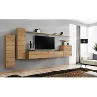 Xl Moebel Gmbh Braun Wohnwand Wohnzimmer Möbel Modern Wandregale Designer Stil Neu TV-Ständer