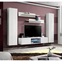 Xl Moebel Gmbh Garnitur Wohnwand Hänge Schrank Komplett Wohnzimmer Wandschrank TV-Ständer