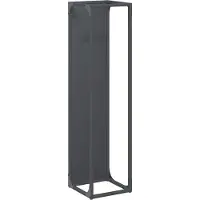 vidaXL Brennholzregal Anthrazit 25x25x100 cm Kaltgewalzter Stahl