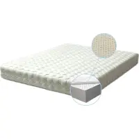 Letti Lux Latexmatratze 140x190 Höhe 20 cm H3/RG 70 (bis 125kg)-orthopädische 7-Zonen Matratze mit Bezug & 3-Schicht Latex Kern -