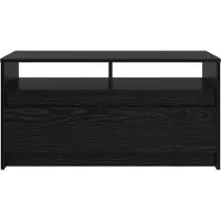 vidaXL Couchtisch Schwarz Eichen-Optik 90 x 50 x 45 cm Holzwerkstoff