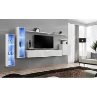 Xl Moebel Gmbh Weiß Komplett Wohnwand TV-Ständer Design Wohnzimmer Luxus Schrank Wandschrank
