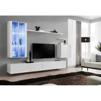 Xl Moebel Gmbh Wohnwand 7tlg 2x Hänge Schrank Design Möbel Wohnzimmer Stil Modern TV-Ständer