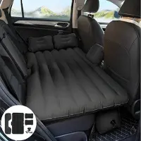 HDeye HDdmatratzenbett zum Schlafen – Tragbare Luftmatratze mit 2 Kissen & 12V-Pumpe,Schwarz