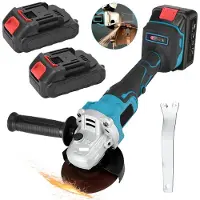 HDeye 18V 125MM 860W bürstenloser Winkelschleifer – Akkubetrieben, leistungsstark mit 2 Akkus & Zubehör