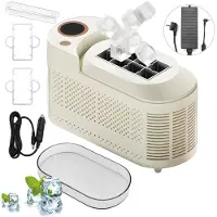 HDeye Premium Tragbarer Mini-Eiswürfelbereiter – 15-20 Min Soforteis, 8 Feste Würfel, Ultra-Kompakt für Zuhause, Büro, Camping & Reisen