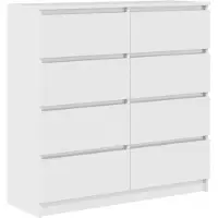 vidaXL Sideboard Weiß 100x35x99 cm Holzwerkstoff