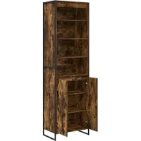 vidaXL Hohe Schränke Raucharbe 60 x 36 x 200 cm Holzwerkstoff