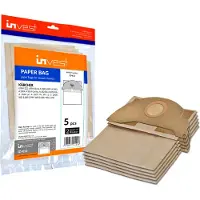 Invest-de Invest 5 Staubsaugerbeutel für Kärcher 6.904-322 Papiertüten Filtertüten