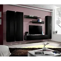 Xl Moebel Gmbh Wohnzimmer Wohnwand rtv Lowboard Holz Schwarz Möbel Wandschrank Neu Modern