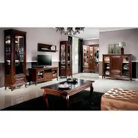 Xl Moebel Gmbh Klassische Komplette Wohnwand 2x Vitrine Holzmöbel Kommode Wohnzimmer Set 4tlg