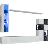 Xl Moebel Gmbh Hänge Vitrine Weiß Wohnwand Designer TV Ständer Komplett 9tlg Holzmöbel Regale