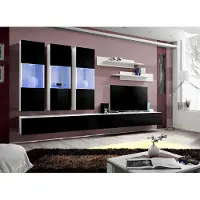 AEA Wohnzimmer Modern Wohnwand Designer Holzmöbel TV Ständer Luxus Hänge Vitrine