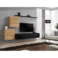 AEA Designer Wohnwand Wohnzimmermöbel Wandregale Luxus TV Ständer Sideboard Modern
