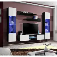 Xl Moebel Gmbh Wohnwand Hänge Vitrine Wand Regale Komplett Designer Luxus TV-Ständer Neu