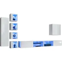 Xl Moebel Gmbh Modern Wohnwand Hänge Schrank Designer TV-Ständer Wandschrank Holzmöbel