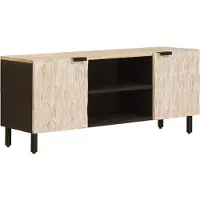 vidaXL TV-Schränk mit Tür Weiße gewaschene Oberfläche 105 x 33 x 46 cm