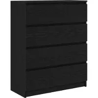 vidaXL Sideboard Schwarz Eichen-Optik 80x35x99 cm Holzwerkstoff