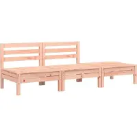 vidaXL Gartensofa 3-Sitzer Massivholz Douglasie