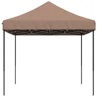 vidaXL Partyzelt 292 x 440 x 315 cm Braun Oxford-Stoff