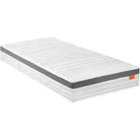 Sleepling - Premium 1000er Federkernmatratze, 100 x 200 x 23 cm, 7-Zonen, Kaltschaumauflage, Wendegriffe, Härtegrad 2, Taschenfederkern Matratze, weiß