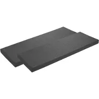 Sleepling 2er Set Bankauflage 120 x 50 cm, dunkelgrau, Unterseite Antirutsch, Bankkissen, Sitzkissen für Fensterbank, Bezug waschbar,