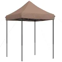 vidaXL Party-Zelt Braun 200 x 200 x 306 cm Oxford-Stoff