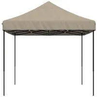 vidaXL Party-Zelt Taupe 279 x 410 x 315 cm Oxford-Stoff