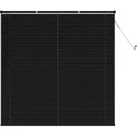 vidaXL Venetianer Jalousie Schwarz 150 x 130 cm PVC