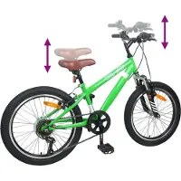 vidaXL Mountainbike 24 Zoll 6-Geschwindigkeit für 8-12 Jahre alt Grün